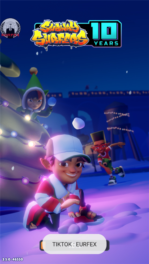 地铁跑酷花扇双旦