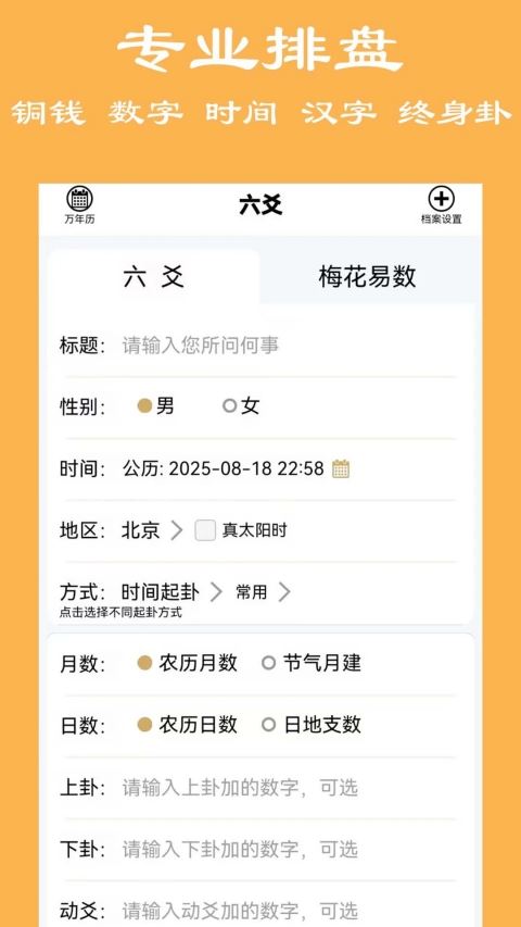 大师六爻排盘