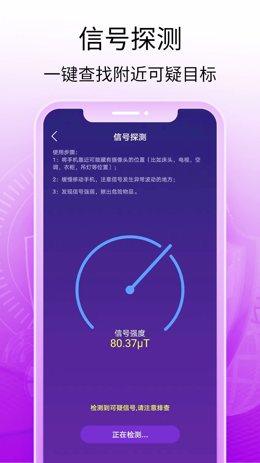 酒店摄像头探测器
